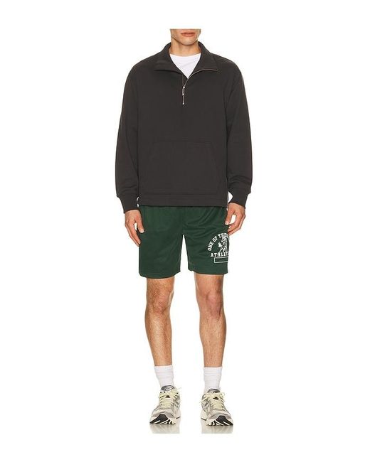 One Of These Days Green Mustang Athletics Mesh Shorts for men
