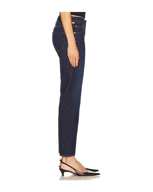 Citizens of Humanity Blue Anissa Low Rise Straight Jeans