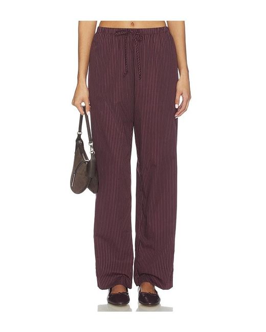 Leset Purple Yoshi Stripe Classic Tie Pant