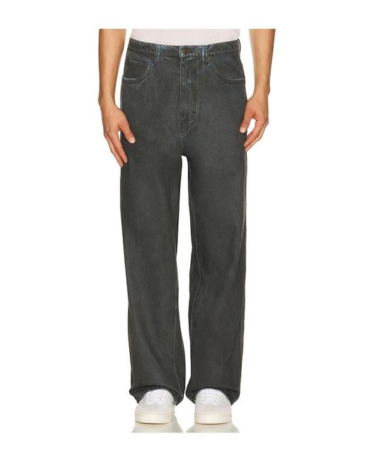 Pleasures Black Spray Formula Baggy Jeans for men