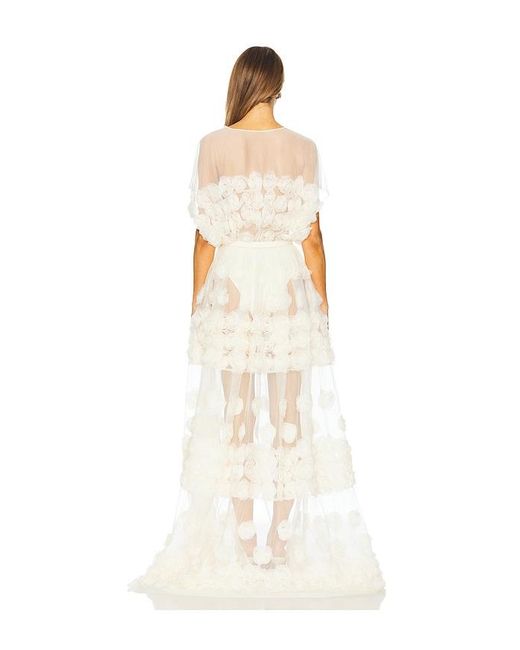 Norma Kamali Natural Super Os Sleeveless Bf Flared Gown