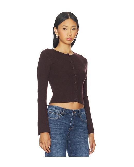 GOOD AMERICAN Black Bell Sleeve Knit Cardigan