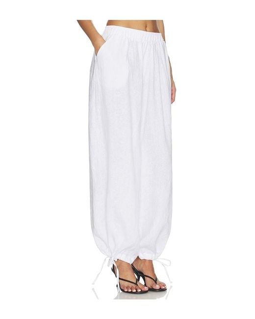 AEXAE White Linen Balloon Pant