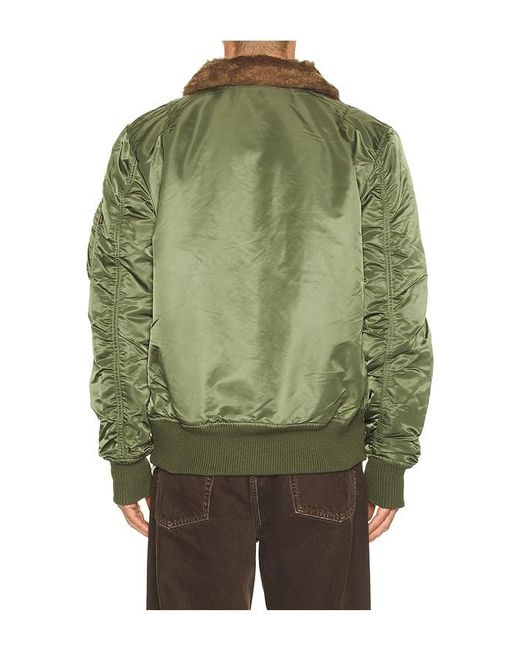 Alpha Industries Green B-15 Mod Flight Jacket for men