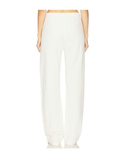 ÉTERNE White Straight Leg Sweatpant