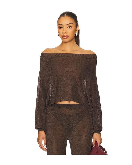 SER.O.YA Brown Felicity Top