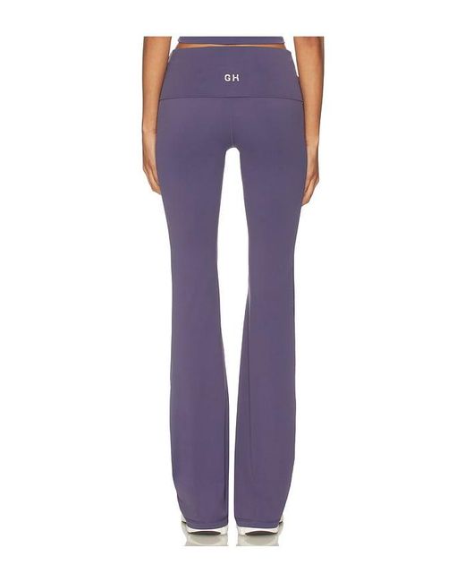 Gold Hinge Blue Essentials Foldover Flare Pant