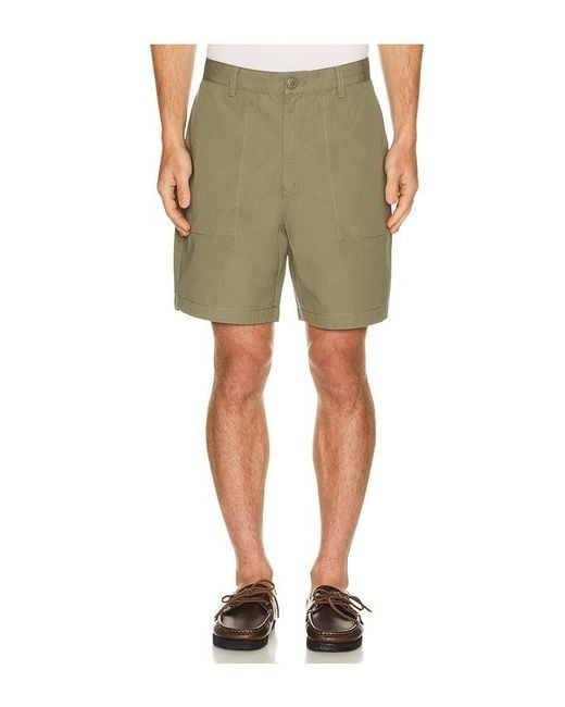 Barbour Green Sherburn Cotton Short for men