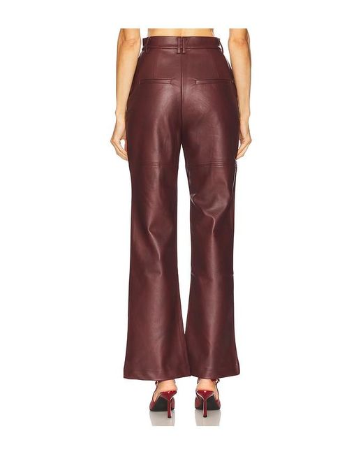 Bardot Red Karson Faux Leather Pant