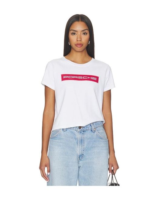 Porsche Design White X Revolve Baby Tee