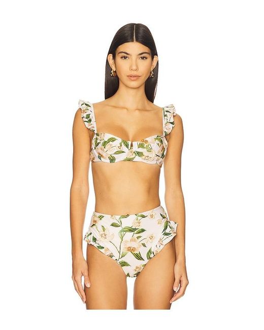 Agua Bendita Orange Kiwi Bikini Top