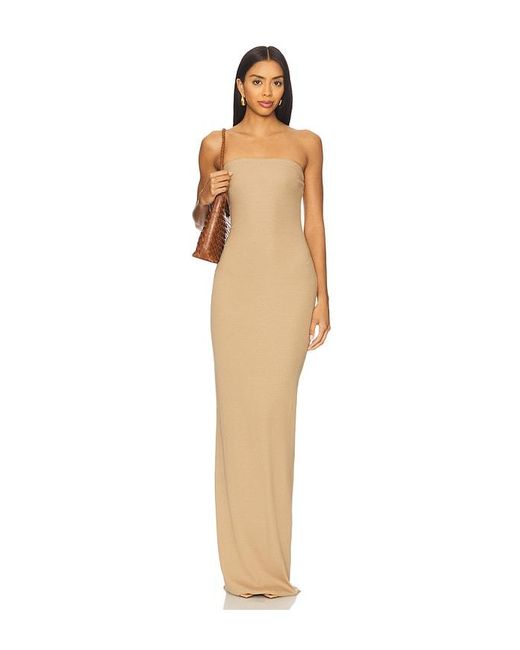 ÉTERNE White Schlauchkleid, Langer Schnitt