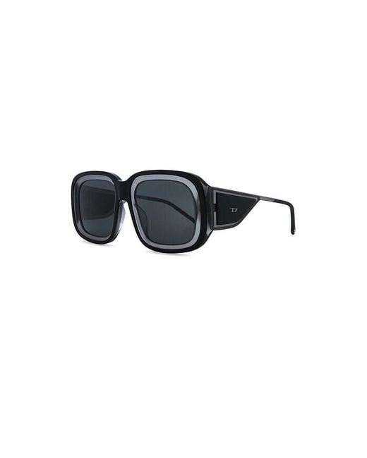DIESEL Blue Square Sunglasses for men