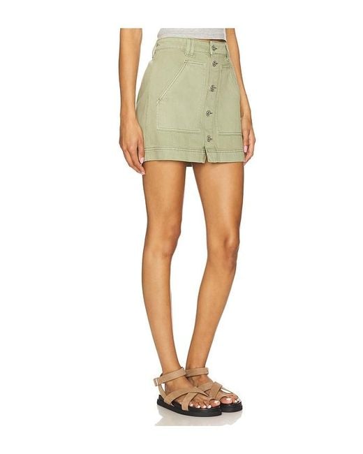 Sanctuary Multicolor All Buttoned Up Skirt