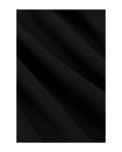 Halo Black Knotted Ls Top