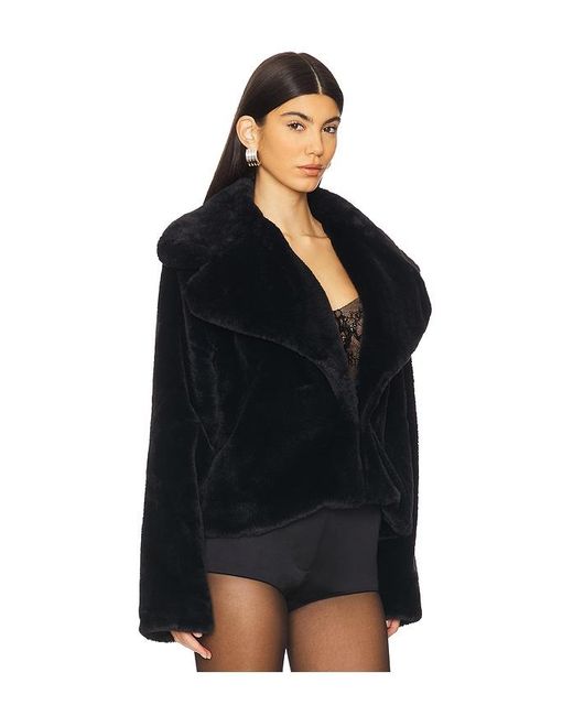 superdown Black Willow Faux Fur Coat