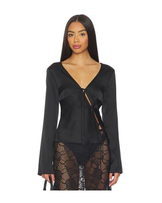 Lioness Black Mariah Long Sleeve Top