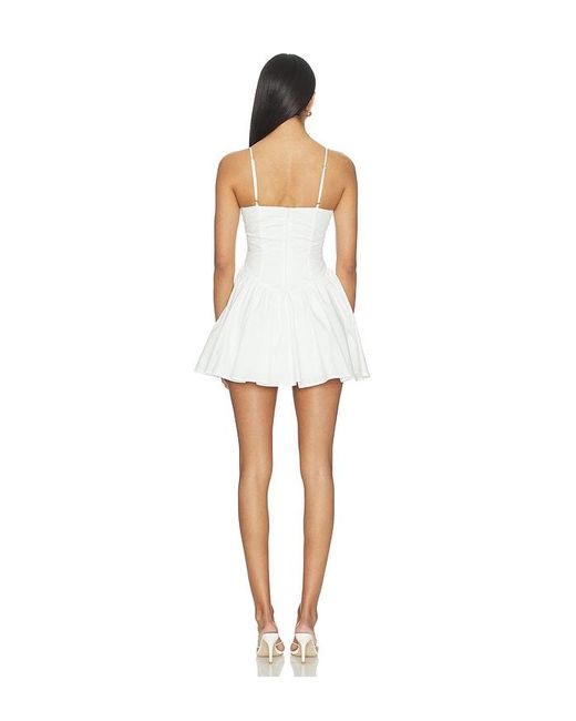 MORE TO COME White Phoebe Mini Dress