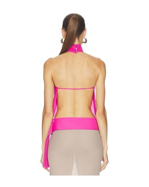 CULTNAKED Pink Bubble Top