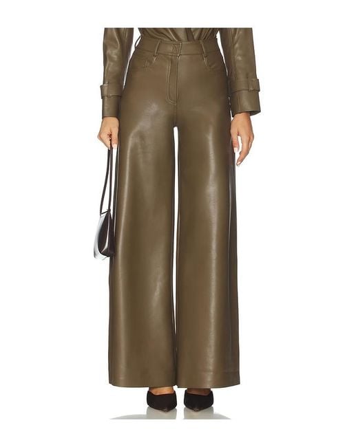 Norma Kamali Green Elephant Jean