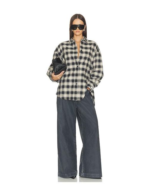The Attico Multicolor Button Down Check Shirt
