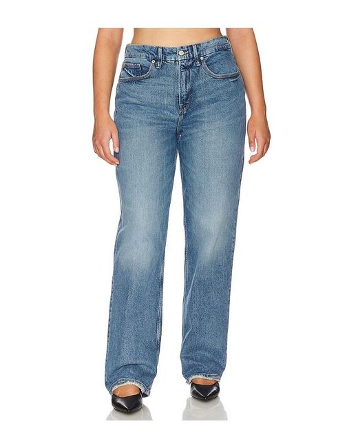 GOOD AMERICAN Blue Good 90S Straight Leg Jeans