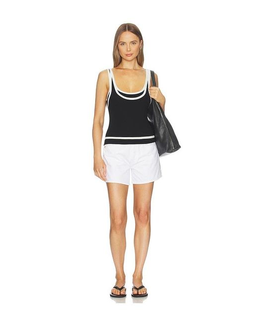 Hudson Black Layered Tank Top