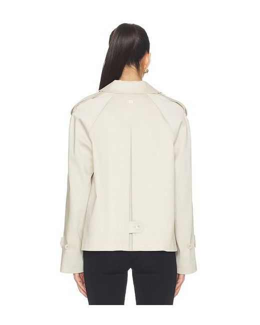 SOIA & KYO Natural Juliette Short Trench Coat