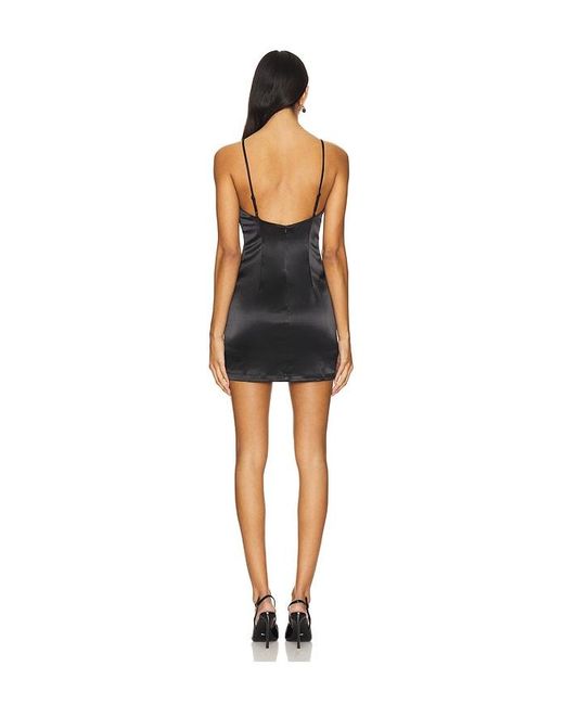 MORE TO COME Black Riley Mini Dress