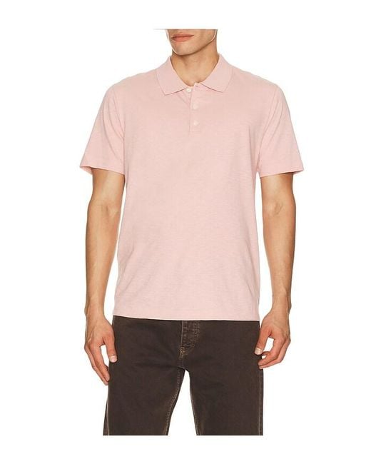 Theory Pink Bron Polo for men