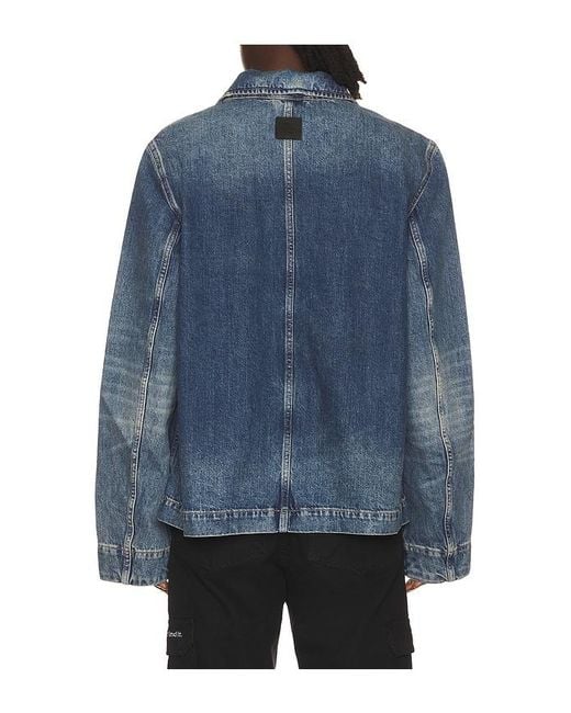 AllSaints Blue Mukesh Jacket for men
