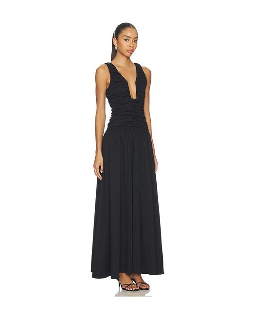 Susana Monaco Black Low Waist Wire Maxi Dress
