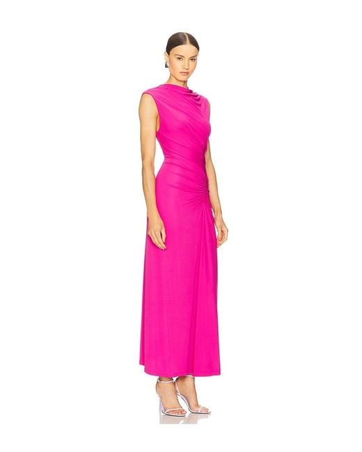 Jonathan Simkhai Pink Acacia Midi Dress