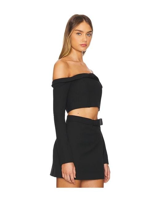 Cult Gaia Black Valia Top