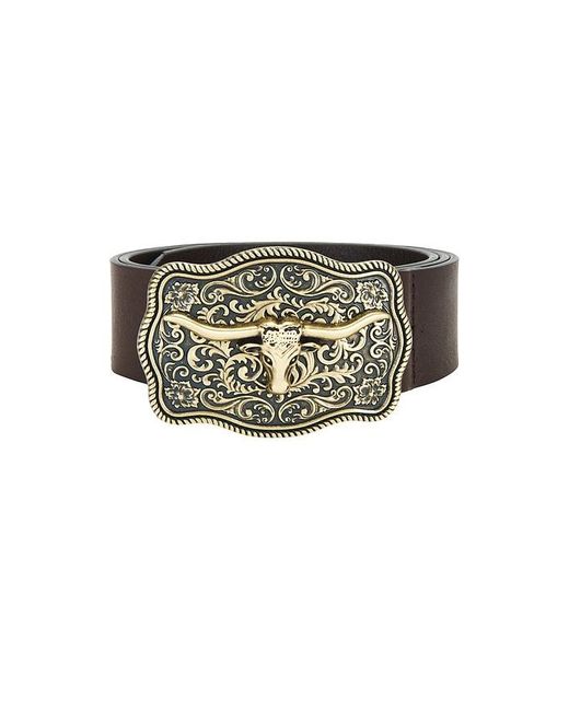 Lamarque Brown X Revolve Rodeo Buckle Belt