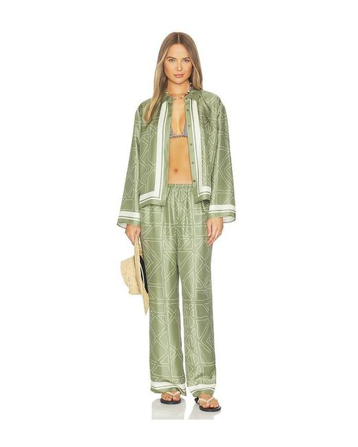 Malbon Green Irena Pant