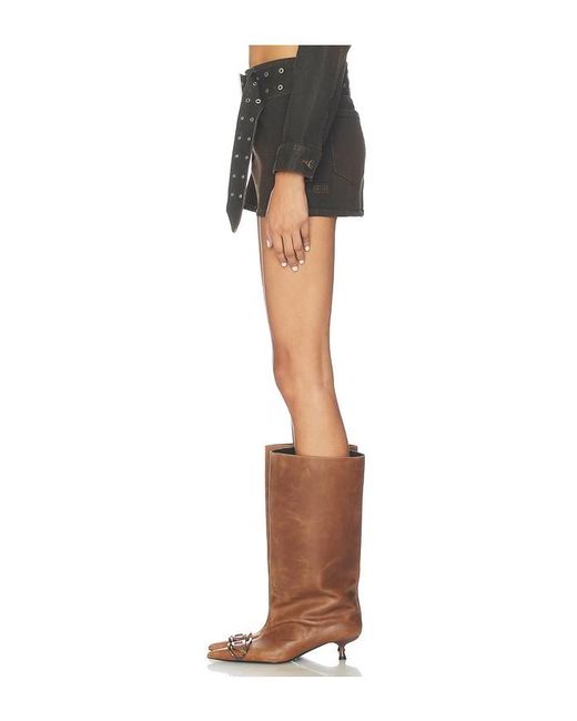 Ksubi Black Micro Mini Belted Skirt