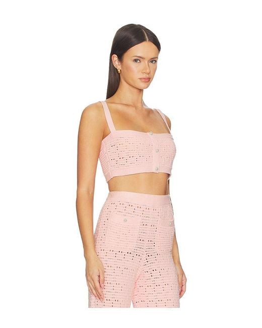 MAJORELLE Pink Emiliana Knit Bralette