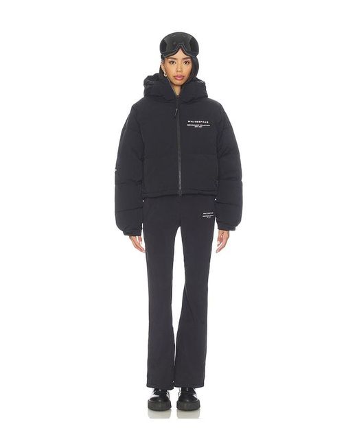 White/space Blue Cropped Puffer Jacket
