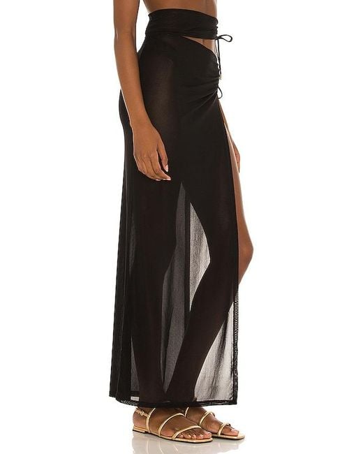 Camila Coelho Black Emily Skirt
