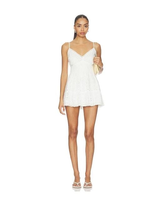LoveShackFancy White Azar Dress