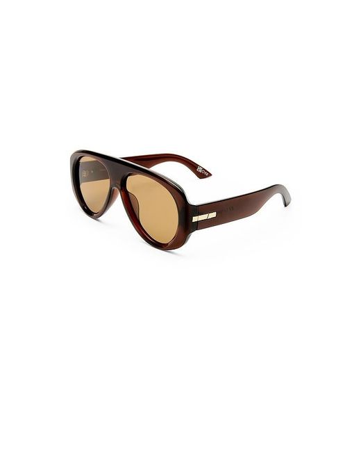 Le Specs Brown Dream Boat Sunglasses
