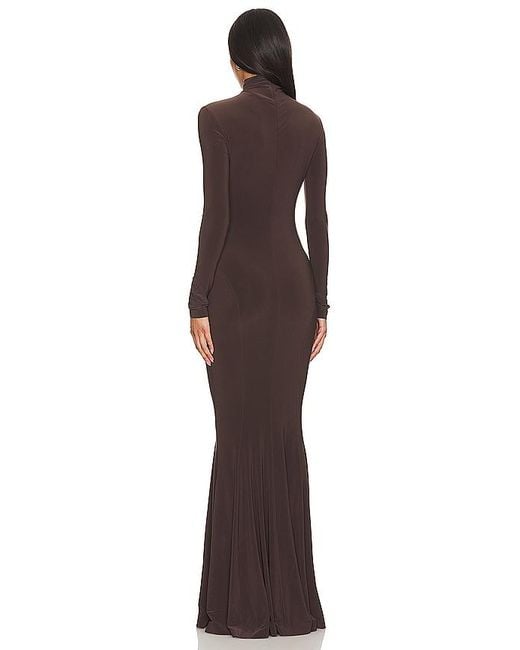 Norma Kamali Brown X Revolve Fishtail Gown