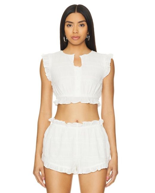 LOBA White Oberteil Martina Cropped