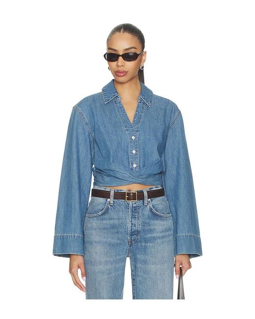 Veronica Beard Blue Timothy Shirt