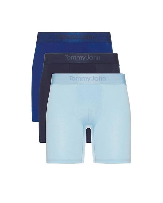 Tommy John Blue Second Skin Modal 3 Pack 6 Boxer Brief for men
