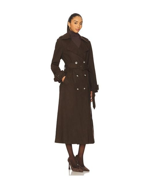 SAU LEE Black Nevada Trench Coat
