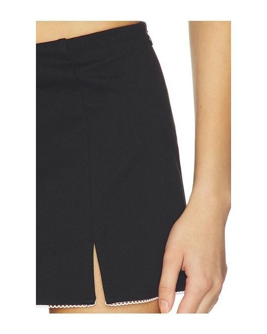 MAJORELLE Black Bonnie Mini Skirt