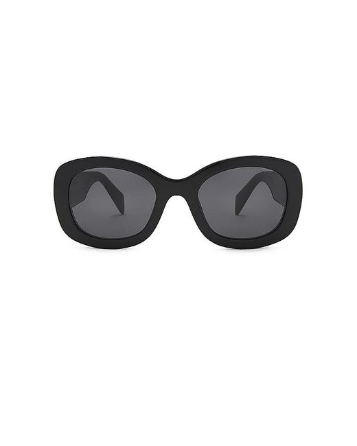 Prada Black Sonnenbrille , runde Form