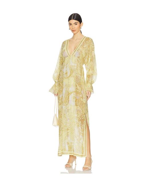 Hemant & Nandita Metallic Kaftan Ohne Unterkleid
